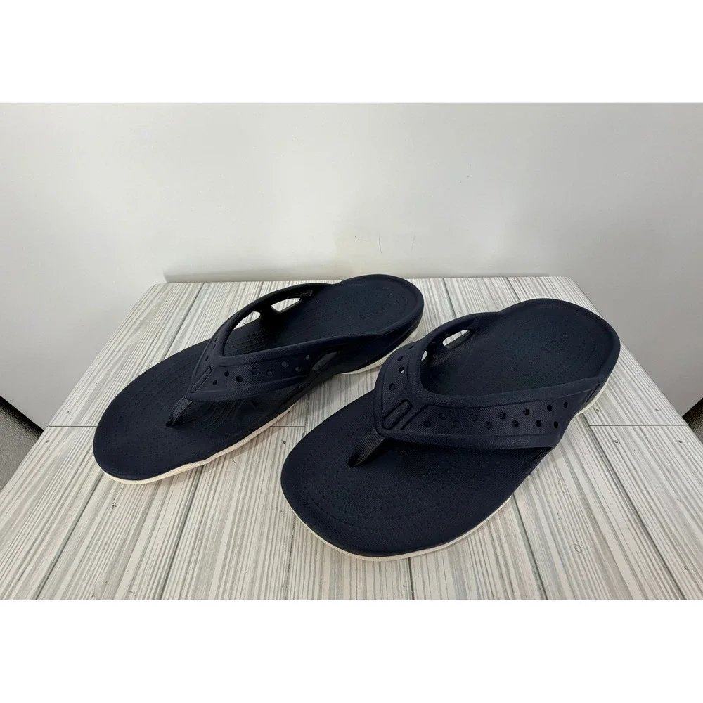 Crocs Classic All Terrain Iconic Comfort Flip Flop In Blue Men's Size 8